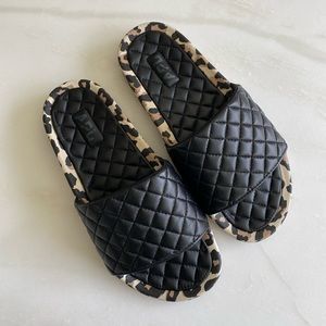 APL Lusso Slide in Black/Leopard Women's